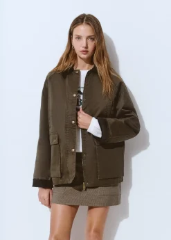 Chaqueta encerada con chaleco borrego extraíble*Brownie Best