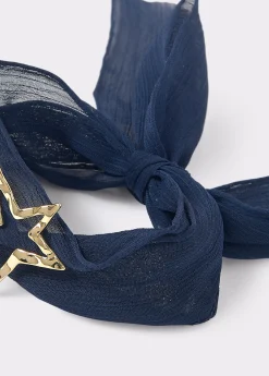 Collar organza estrella*Brownie