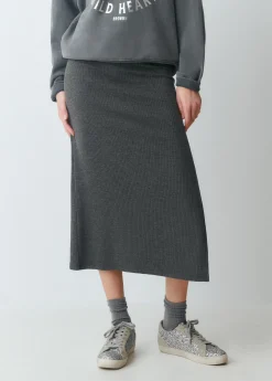 Falda canalé midi*Brownie Discount