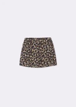 Falda estampada leopardo*Brownie Hot