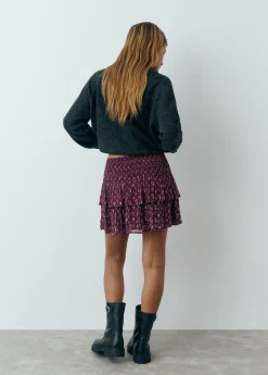 Falda estampada volantes sello indio*Brownie Online