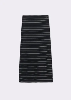 Falda midi raya lurex*Brownie Hot