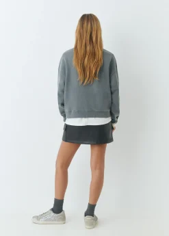 Falda mini efecto piel tachas*Brownie Sale