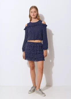 Falda multivolantes brillo*Brownie Sale