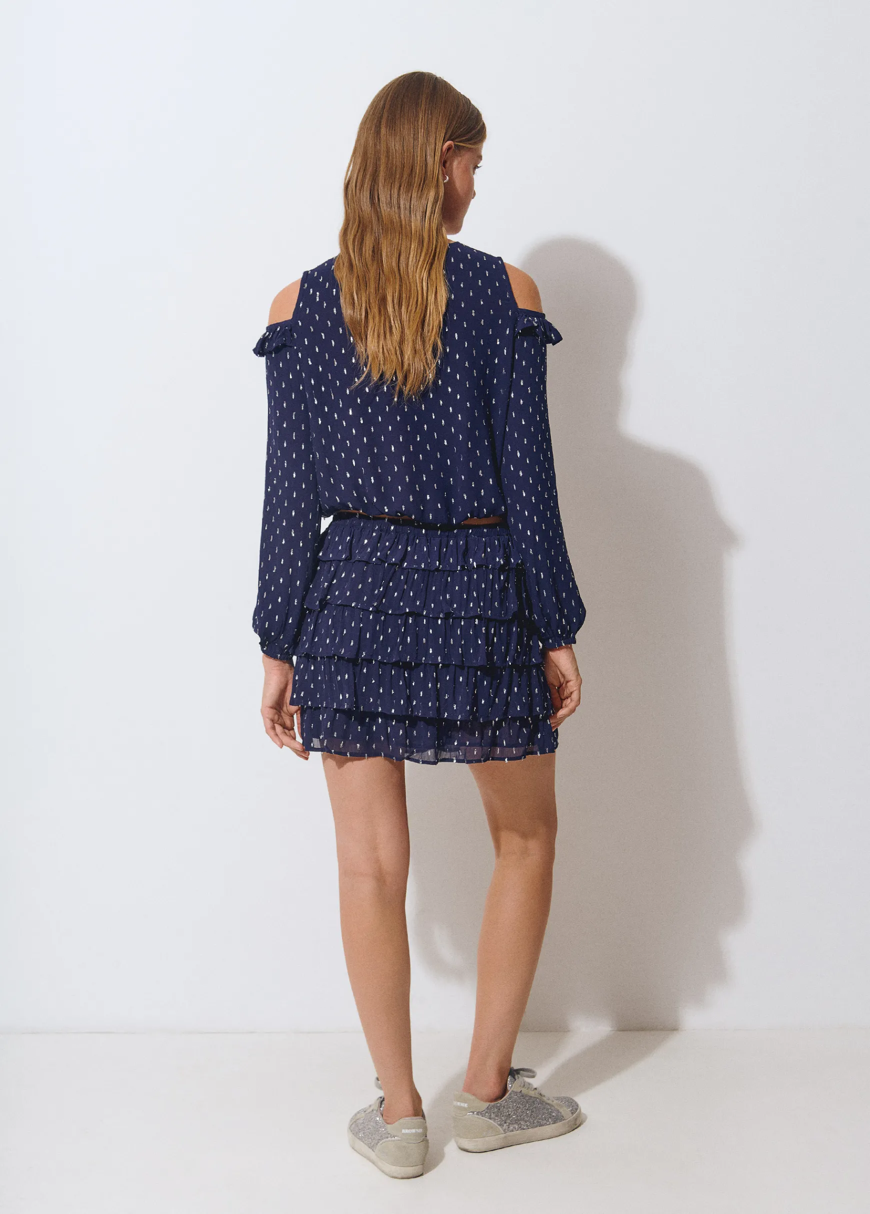 Falda multivolantes brillo*Brownie Sale