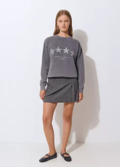 Falda tablas cuadrito*Brownie New