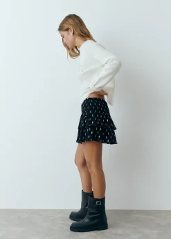 Falda volantes brillo*Brownie New