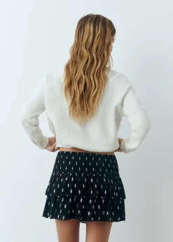 Falda volantes brillo*Brownie New