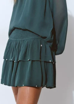 Falda volantes detalle tachas*Brownie Sale