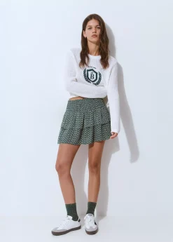 Falda volantes estampado bicolor*Brownie Discount