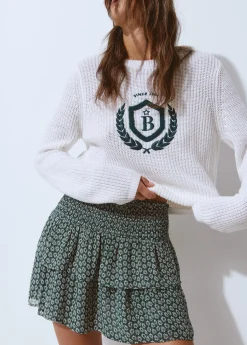 Falda volantes estampado bicolor*Brownie Discount