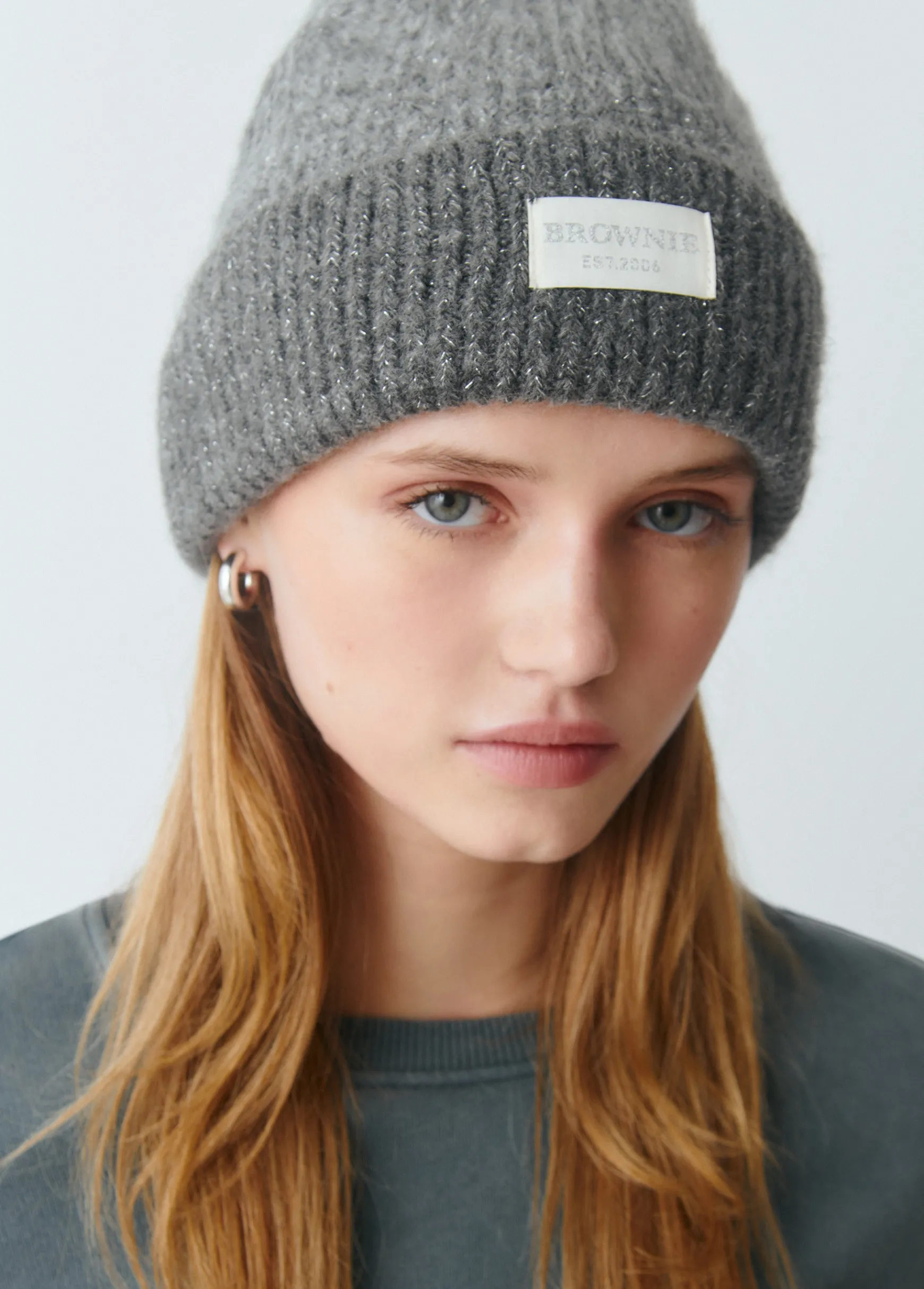 Gorro bicolor canalé lurex*Brownie Sale