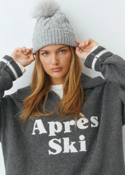 Gorro trenza bola pelo*Brownie Online