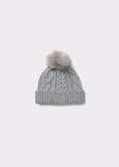 Gorro trenza bola pelo*Brownie Online