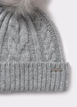 Gorro trenza bola pelo*Brownie Online