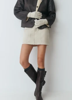 Guantes trenza*Brownie