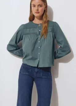 Jeans culotte bajo desdoblado*Brownie New