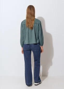 Jeans culotte bajo desdoblado*Brownie New