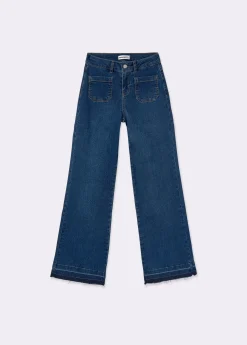 Jeans culotte bajo desdoblado*Brownie New