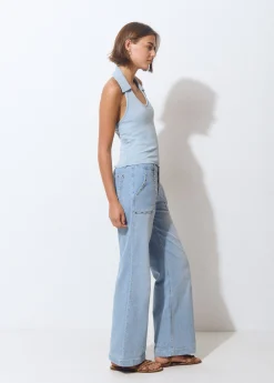 Jeans culotte tachas*Brownie Hot
