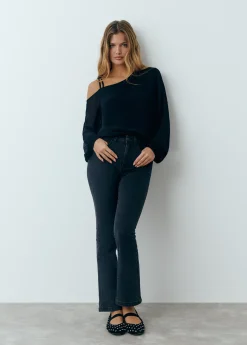 Jeans flare cropped brillantes*Brownie Hot