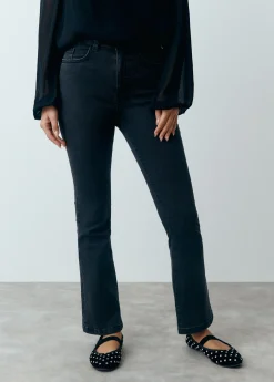 Jeans flare cropped brillantes*Brownie Hot