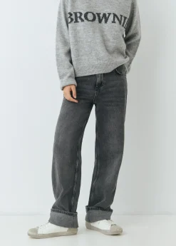 Jeans rectos cinco bolsillos*Brownie Best