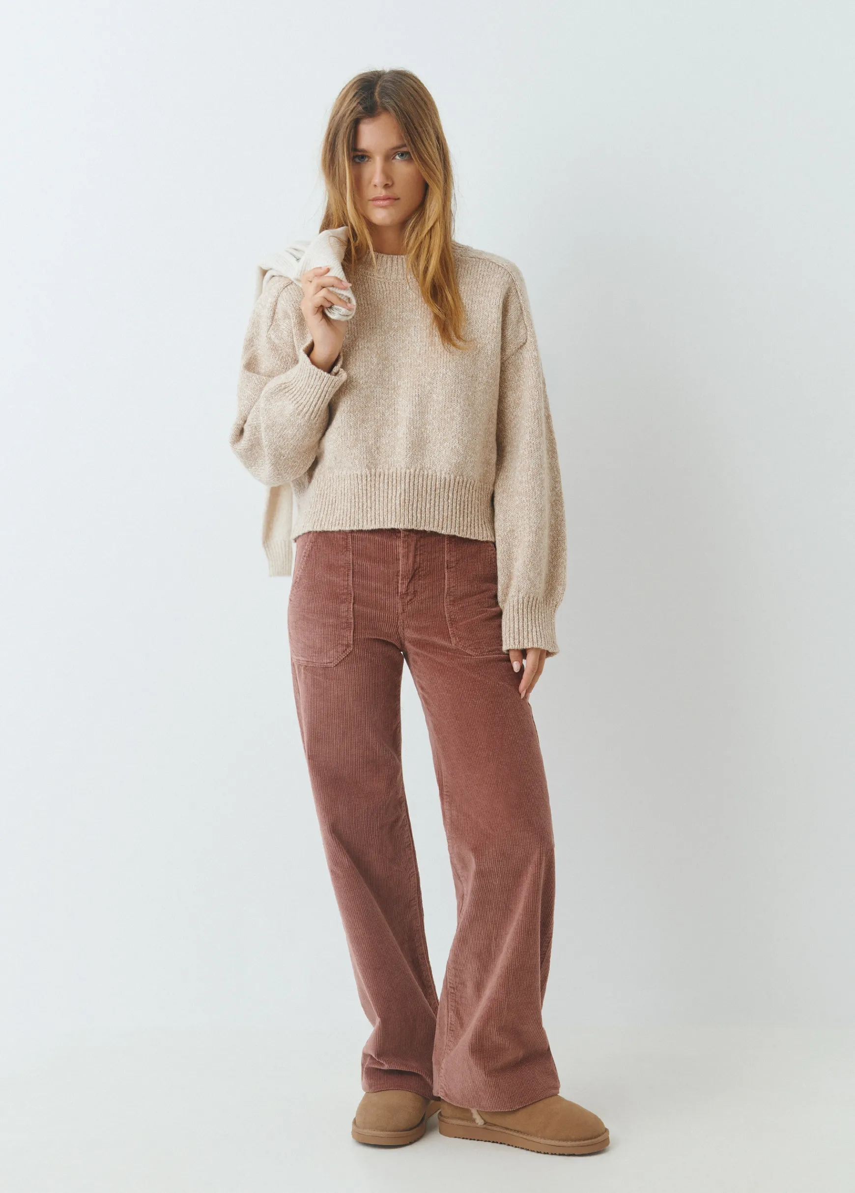 Jersey básico jaspeado*Brownie New