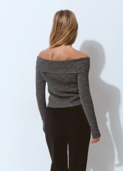 Jersey canalé hilo metalizado*Brownie Discount