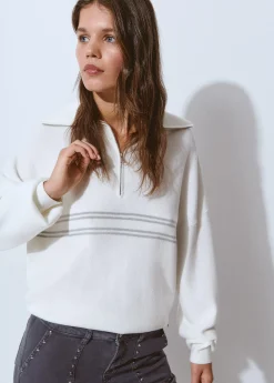 Jersey cremallera rayas*Brownie Sale