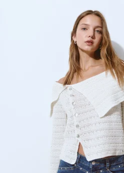 Jersey cruzado botones calado*Brownie Online