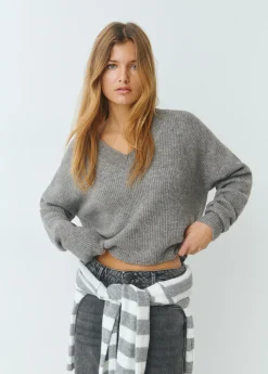 Jersey cuello pico básico*Brownie Best