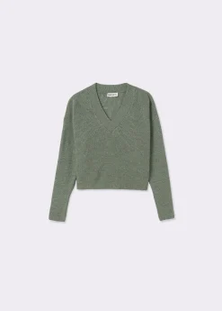 Jersey cuello pico básico*Brownie Online