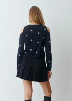 Jersey hombros descubiertos estrellas*Brownie Clearance