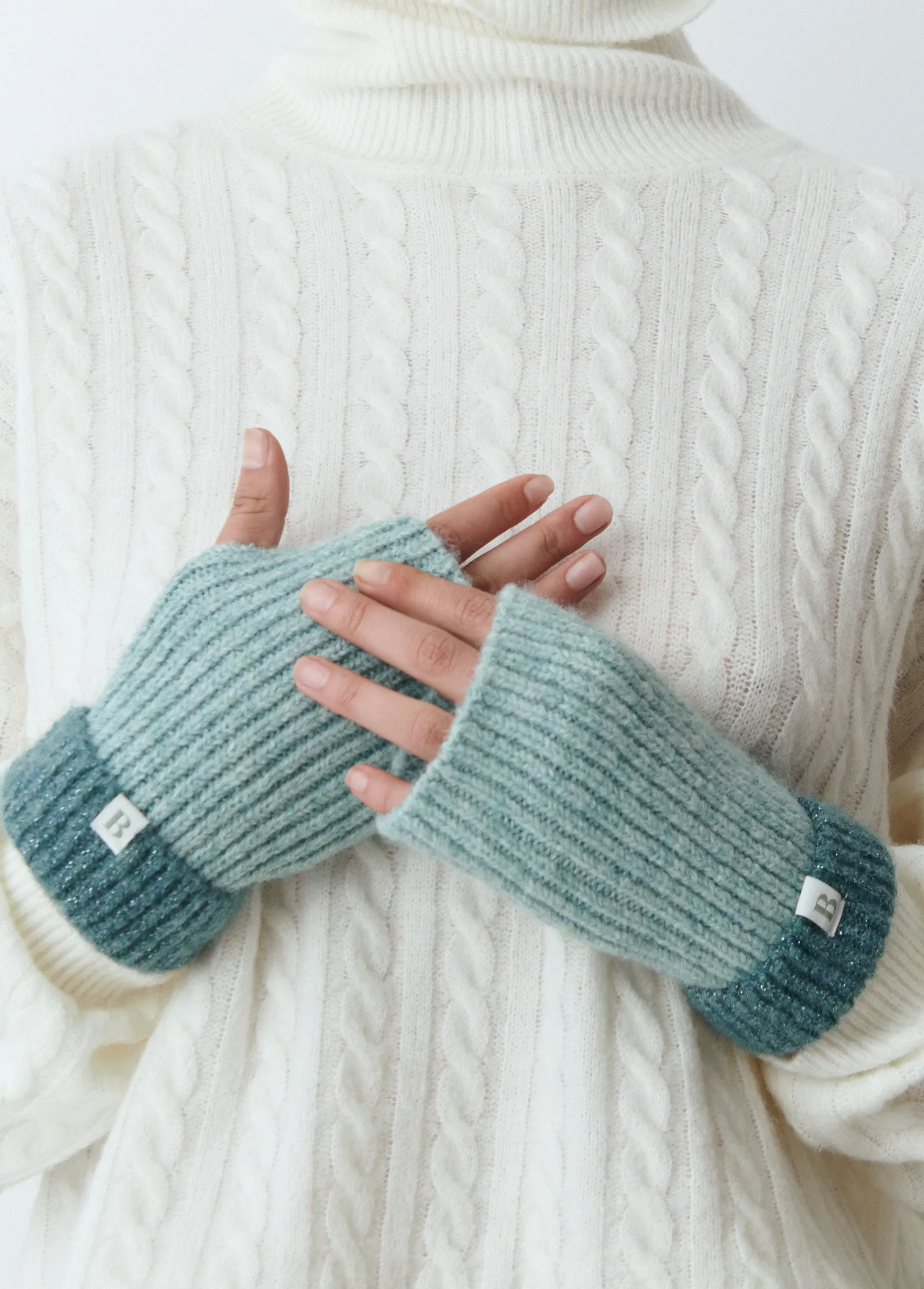 Mitón bicolor lurex*Brownie Clearance