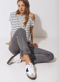 Pantalón bajo desflecado*Brownie