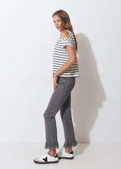 Pantalón bajo desflecado*Brownie