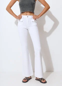 Pantalón campana bolsillos frontales*Brownie Hot