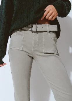 Pantalón campana cinturón*Brownie Discount