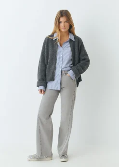 Pantalón corte lateral tachas*Brownie Hot