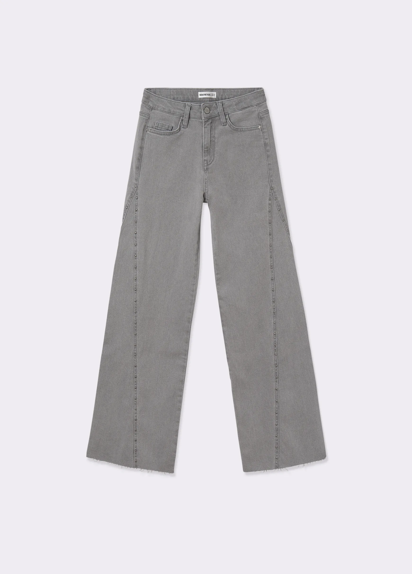 Pantalón corte lateral tachas*Brownie Hot