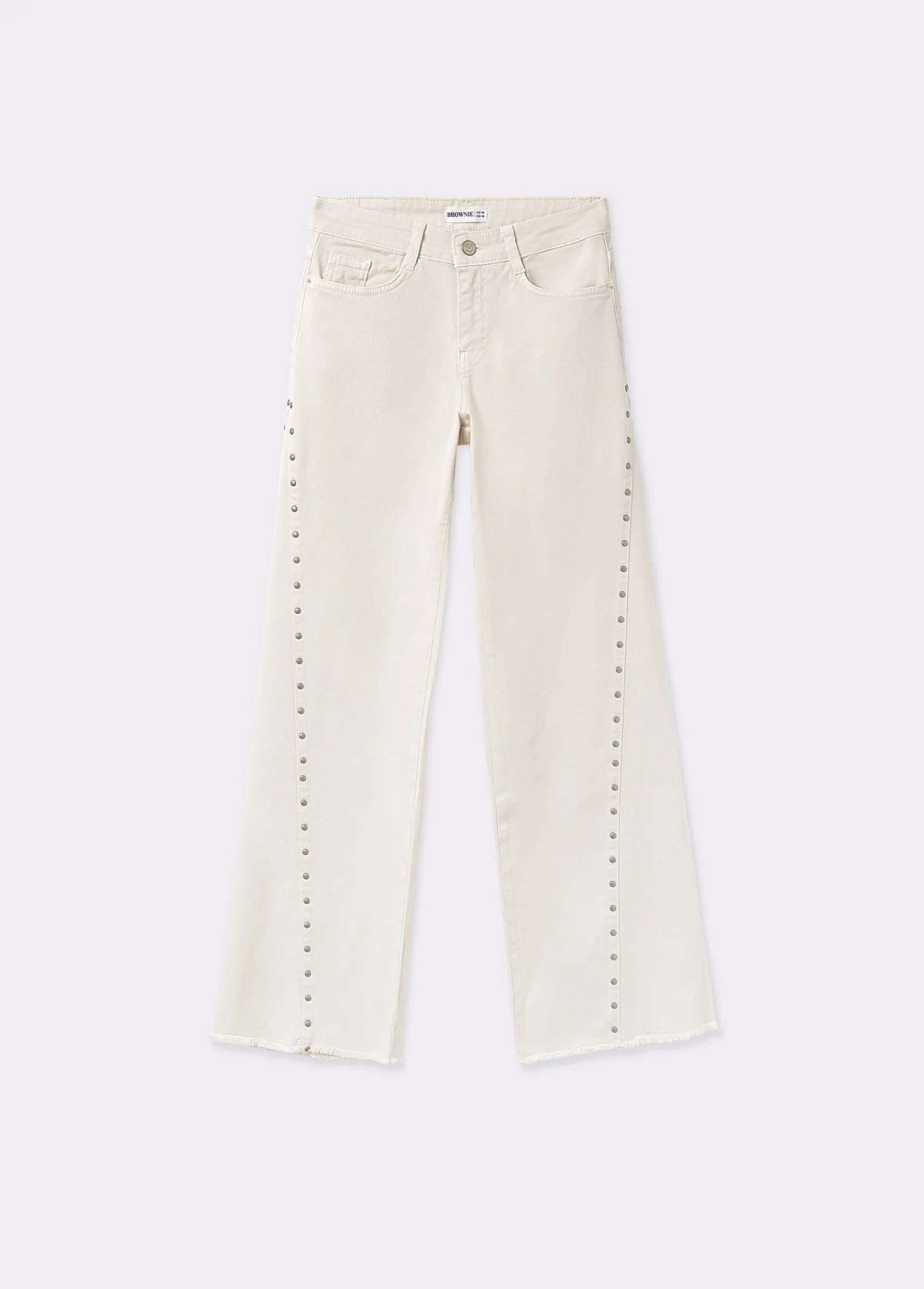 Pantalón corte lateral tachas*Brownie