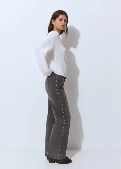 Pantalón culotte bordado estrellas*Brownie New