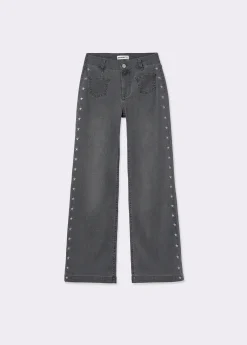 Pantalón culotte bordado estrellas*Brownie New