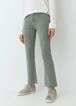 Pantalón flare cropped botones*Brownie Hot