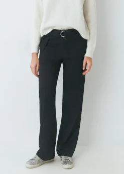 Pantalón recto con cinturón*Brownie Best