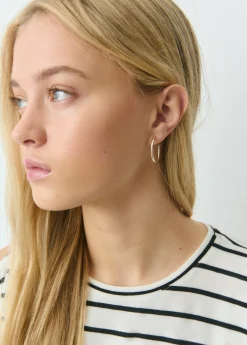 Pendiente aro mediano*Brownie Hot