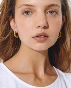 Pendientes aro entrelazado*Brownie Best