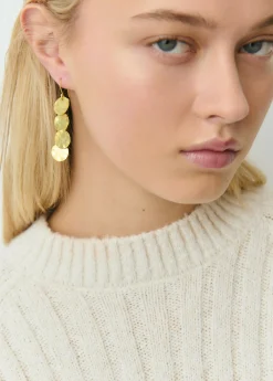 Pendientes largos chapas grabadas*Brownie Outlet