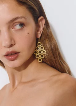 Pendientes rombos aros*Brownie